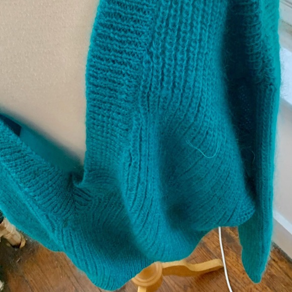 CROQUET CLUB vintage oversized mohair blend Vneck - Picture 4 of 7